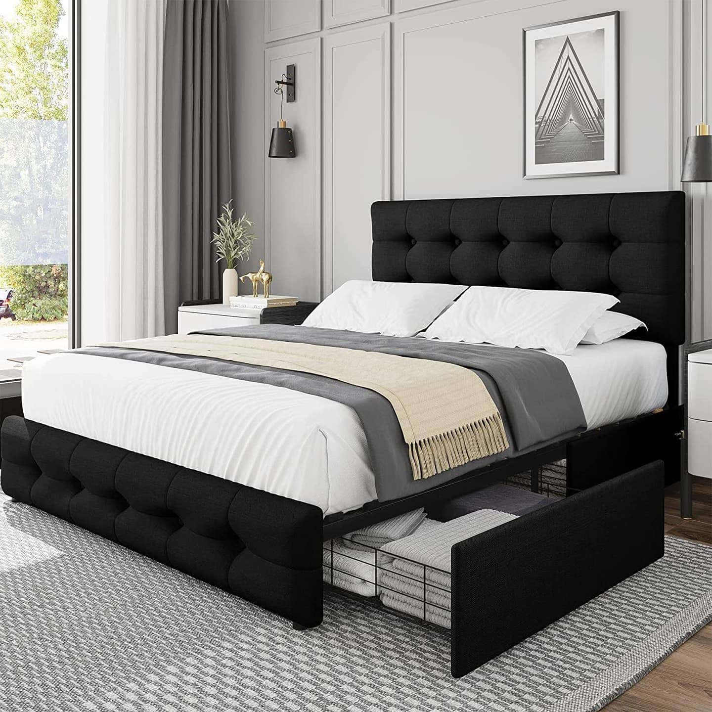 DIOVONNI QUEEN STORAGE BED - C Luxe Design Co.