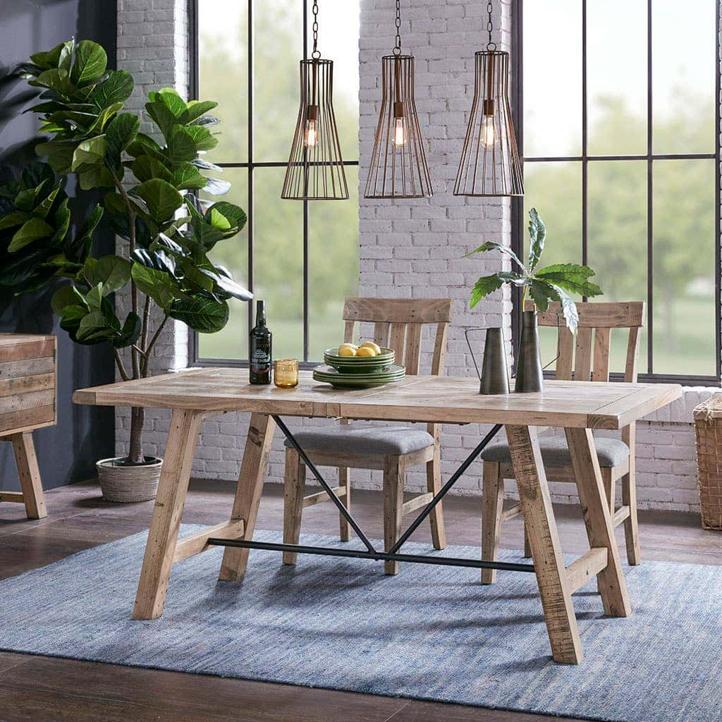 MADISON NATURAL WOOD DINING TABLE - C Luxe Design Co.