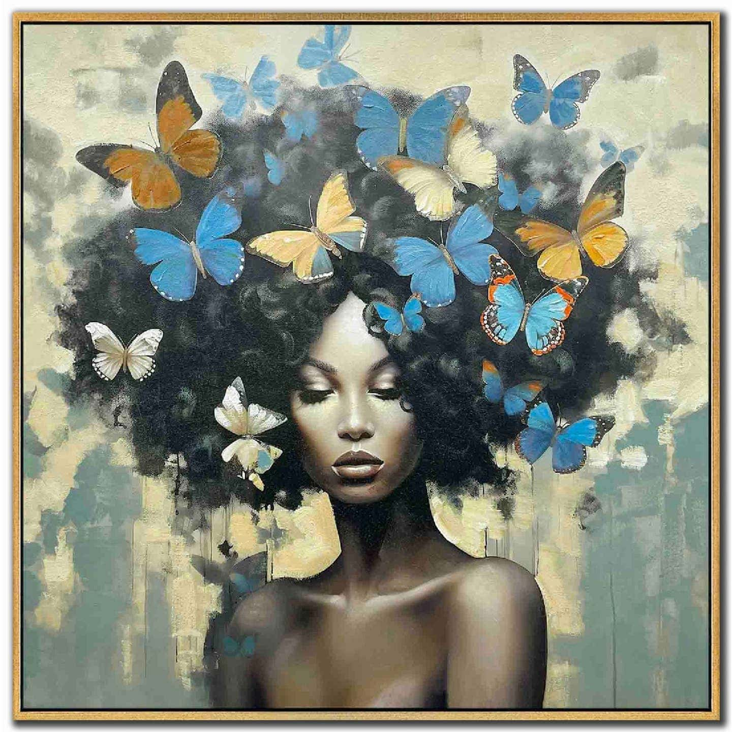 EBONY BUTTERFLY MAGIC CANVAS - C Luxe Design Co.